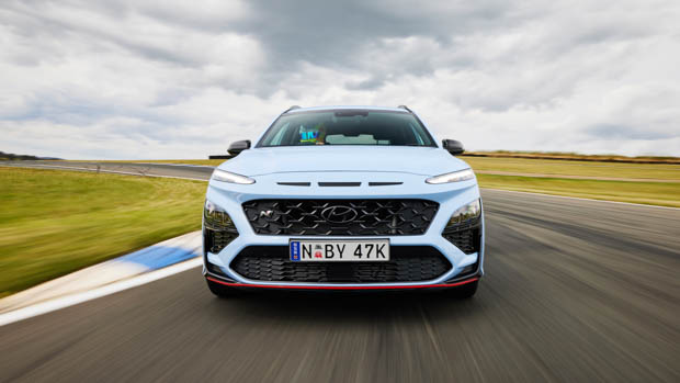 Hyundai Kona N on the track