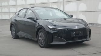 Toyota BZ3 2023: first pics of rear-drive ‘electric Camry’ leaked