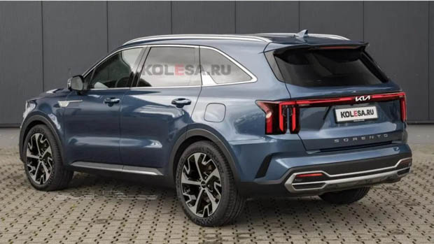 Kia Sorento facelift rendering 2022 2