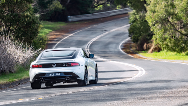 2022 Nissan Z Coupe manual white - exterior driving shot 2