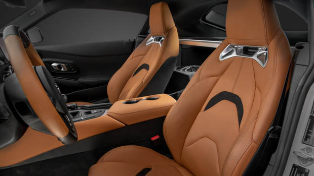 Toyota GR Supra 2023 tan interior
