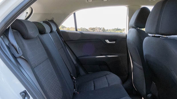 2022 Kia Rio S manual interior back seats