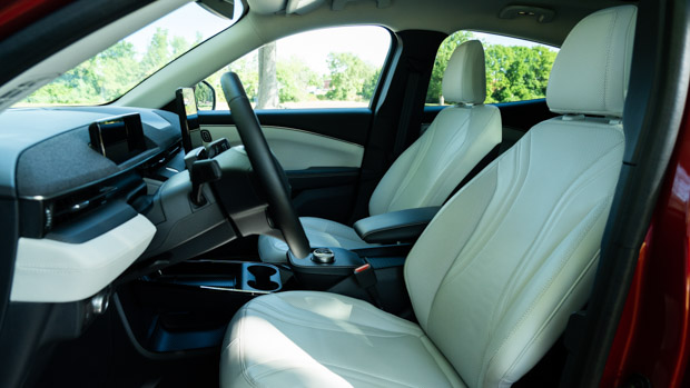 Ford Mustang Mach E front seats (close)