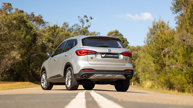 MG HS Plus EV 2023 rear 3/4