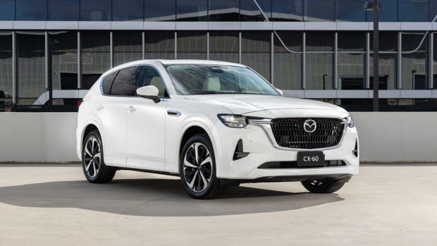 Mazda CX60 2023 rhodium white front end