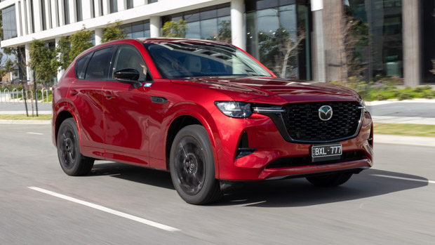 Mazda CX60 2023 soul red driving