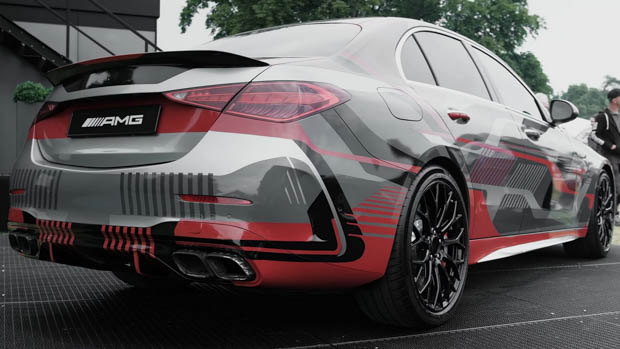 Mercedes-AMG C63 e performance rear 3/4