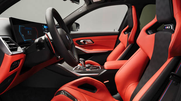 BMW M3 Touring 2023 red interior