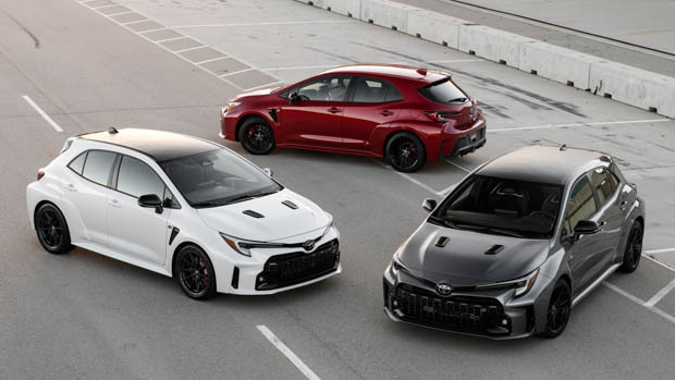 Toyota GR Corolla 2023 three-car lineup