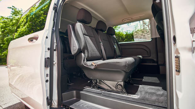 Mercedes-Benz eVito Tourer rear seats