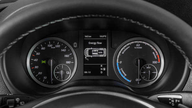 Mercedes-Benz eVito instrument cluster