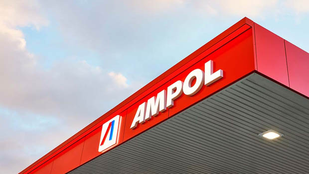 Ampol service station branding 2022