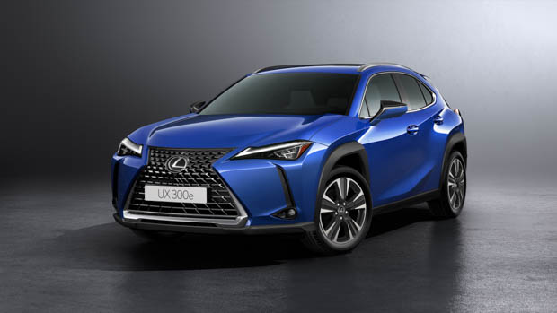 2023 Lexus UX 300e blue front 3/4