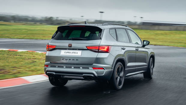 Cupra Ateca VZx 2022 rear 3/4 driving 2