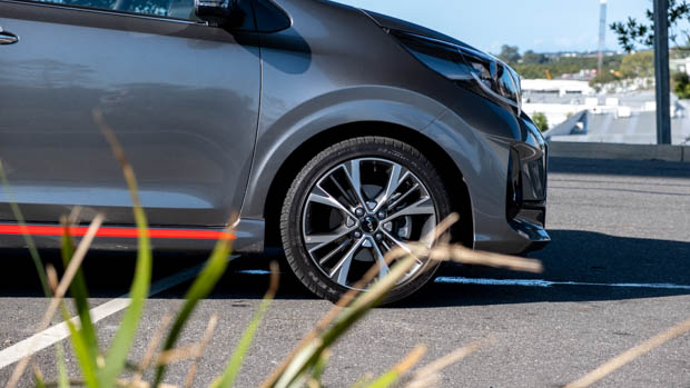 Kia Picanto GT side angle wheel shot