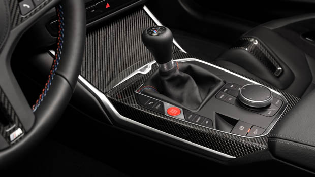 2023 BMW M2 carbon trim and shifter