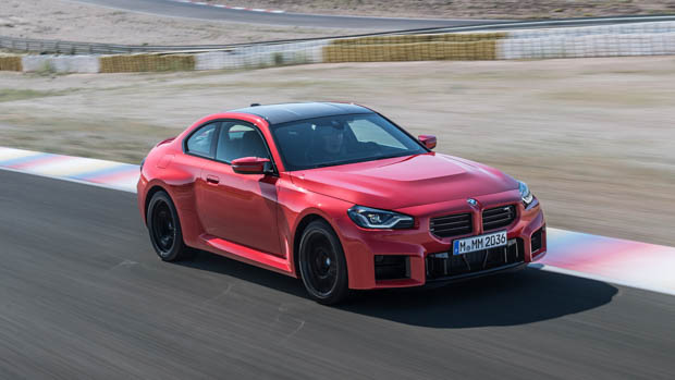 2023 BMW M2 front 3/4 on track
