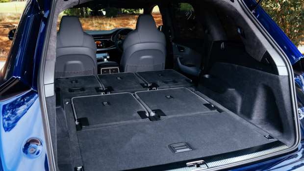 Audi SQ7 2022 interior boot seats flat