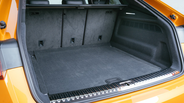 Audi SQ8 2023 black nappa interior boot