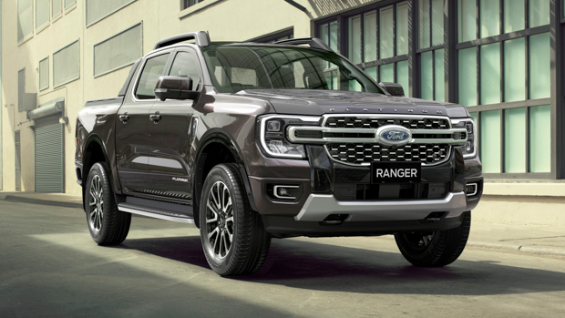 Ford Ranger Platinum 2023 equinox bronze front end