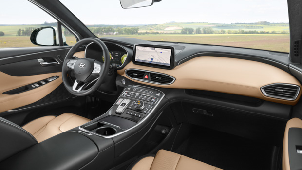 Hyundai Santa Fe Hybrid 2023 dash
