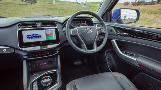 LDV eT60 2023 electric ute dashboard