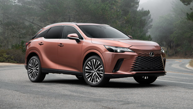 Lexus RX 2023 bronze front 3/4