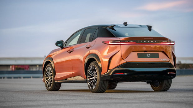 Lexus RZ 2023 rear 3/4