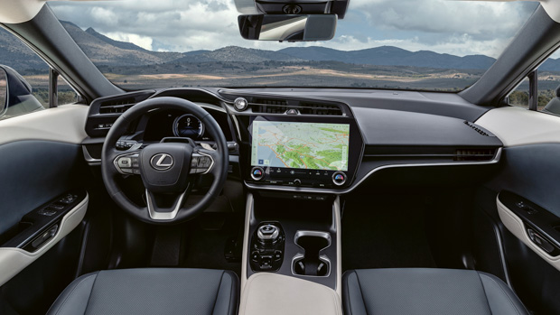 Lexus RZ 2023 prototype interior wide