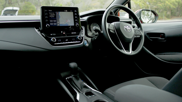 Toyota Corolla Ascent Sport hybrid 2022 front interior