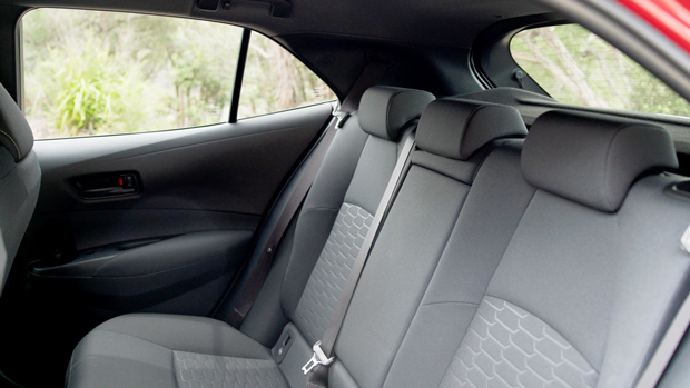 Toyota Corolla Ascent Sport hybrid 2022 back seats
