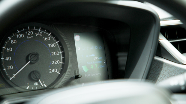 Toyota Corolla Ascent Sport hybrid 2022 dash