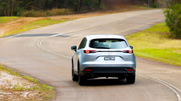 Mazda CX-9 Sport 2022 rear 3/4 driving