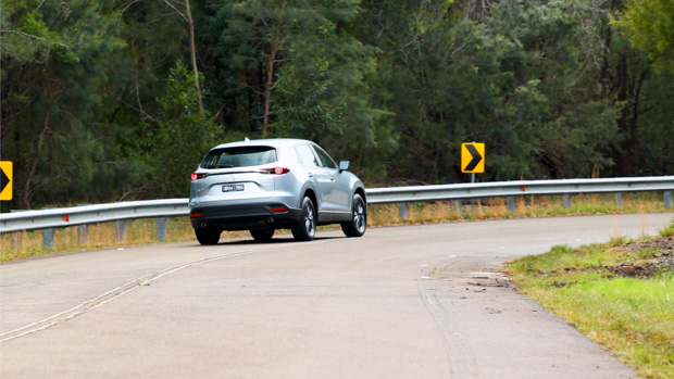 Mazda CX-9 Sport 2022 rear 3/4 driving far 2