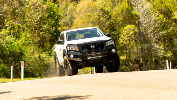 Nissan Navara SL Warrior 2023 front 3/4 driving 2
