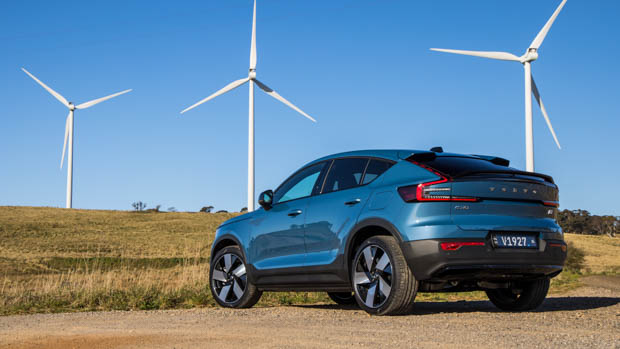 Volvo C40 Recharge 2022 rear 3/4 windmill