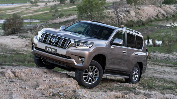 Toyota Prado on hill climb 2022