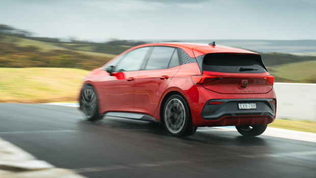 Cupra Born 2023 driving rear