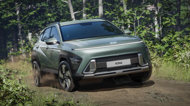 Hyundai Kona 2023 green front end