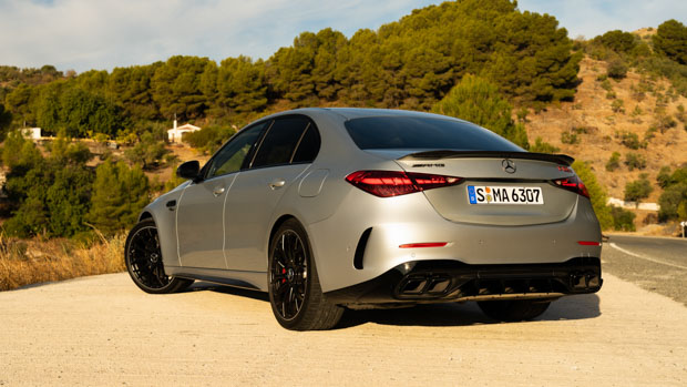 Mercedes-AMG C63S 2023 rear 3/4