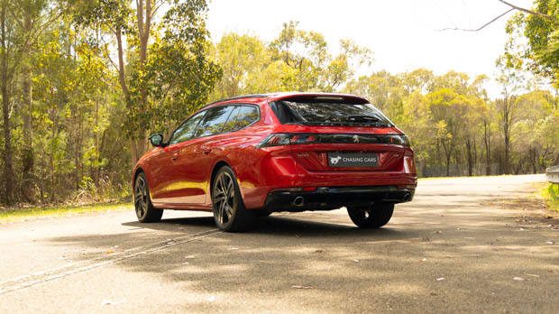Peugeot 508 GT SW 2022 rear 3/4 far