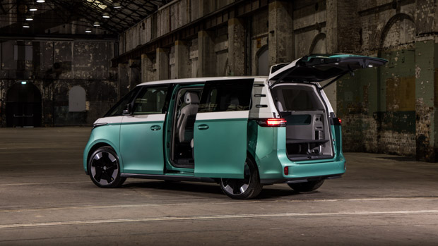 2024 Volkswagen ID.Buzz Pro rear 3/4 open