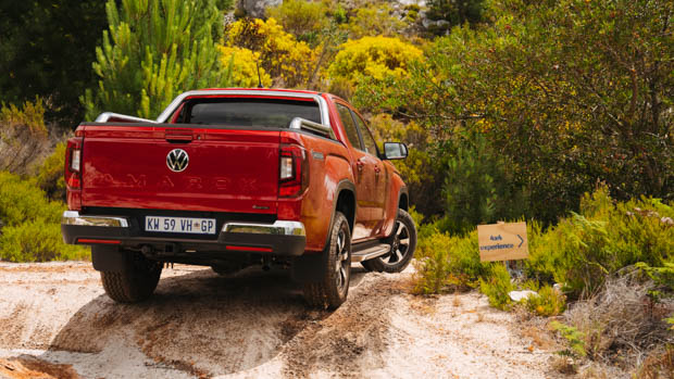 Volkswagen Amarok Style (Aus) 2023 rear 3/4 off road