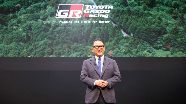 2023 Akio Toyoda with GR presentation