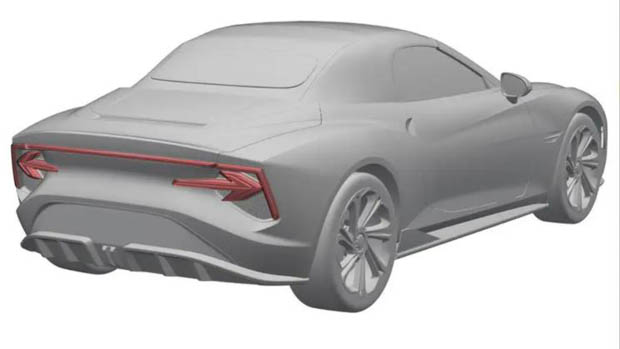 2023 MG Cyberster patent image rear
