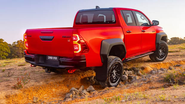 2023 Toyota Hilux GR Sport rear 3/4
