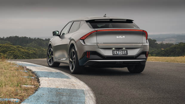 2023 Kia EV6 GT rear 3/4 static