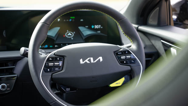 2023 Kia EV6 GT steering wheel