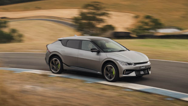 2023 Kia EV6 GT on the track