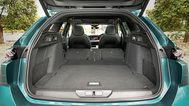 2023 Peugeot 308 GT Premium Wagon interior boot space (seats down)